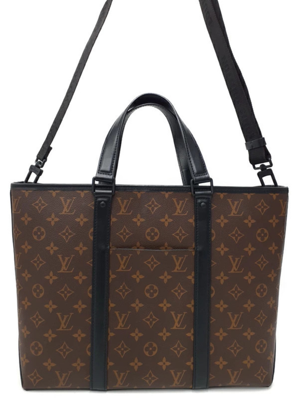 Louis Vuitton Monogram Macassar Brown Weekend Tote Bag